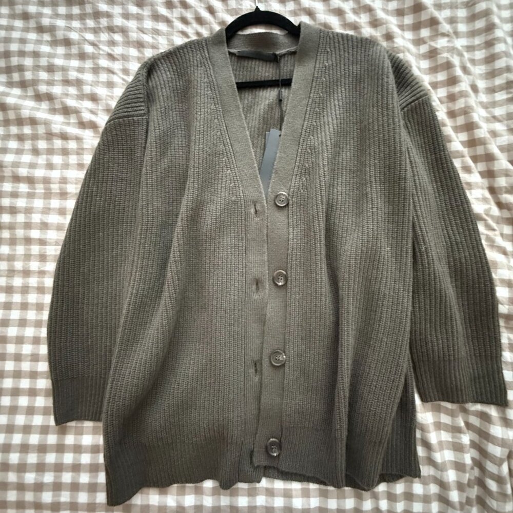 Jenni Kayne | Cashmere Cocoon Cardigan | Small | 100% Cashmere | Olive | NWT